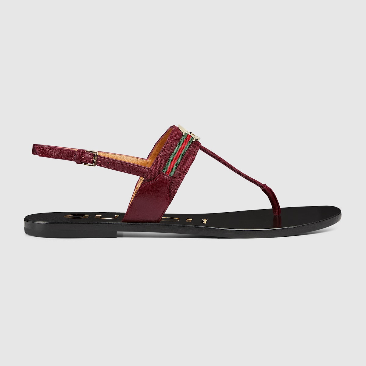 Gucci Women’s Interlocking G Web sandal - Image 1